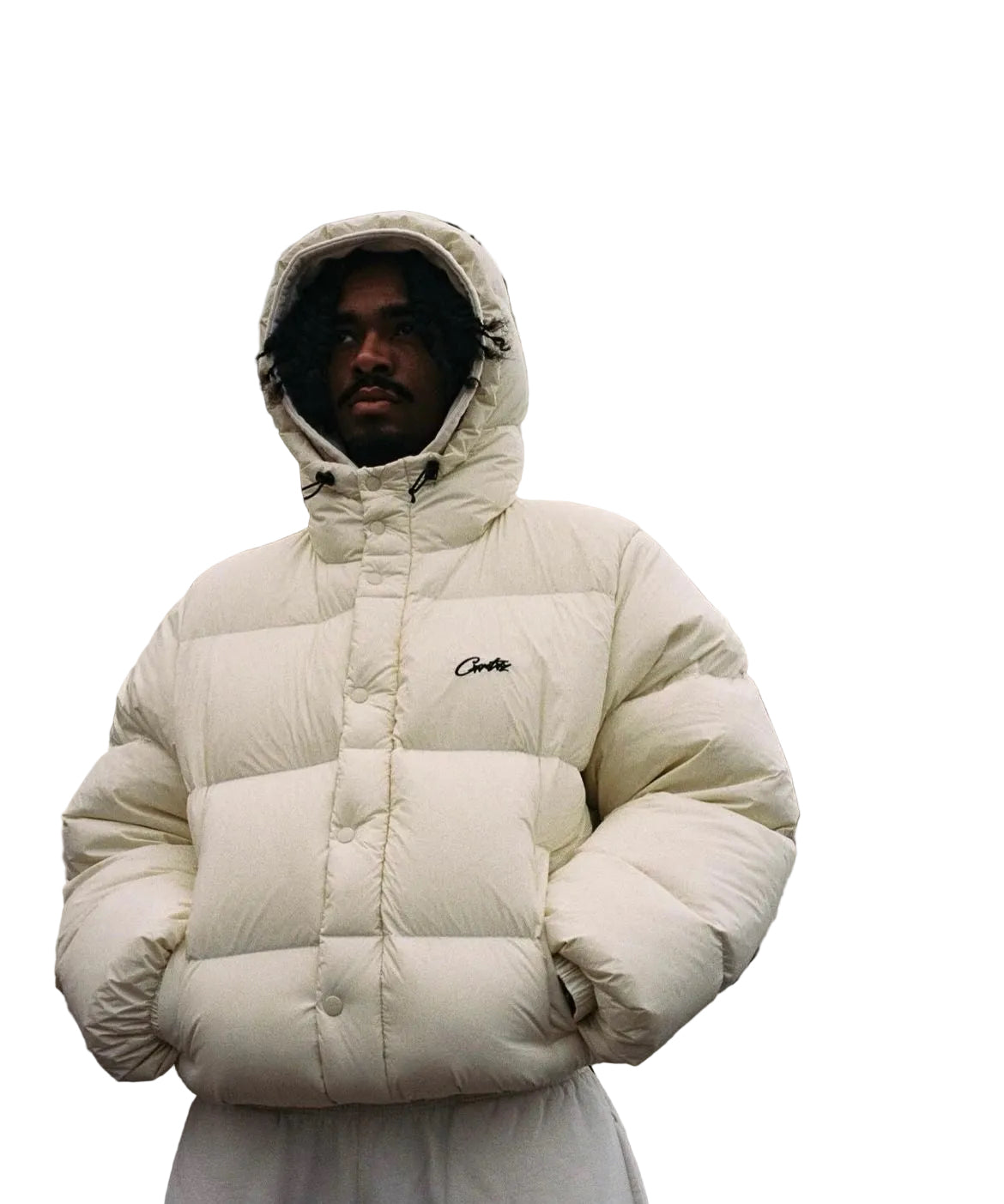 Corteiz Bolo V2 Down Jacket (Natural)
