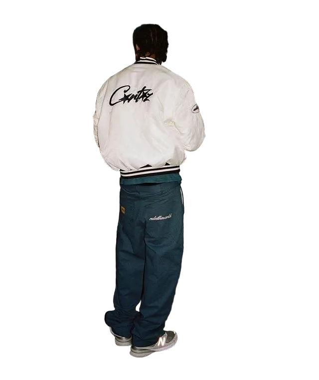 CORTEIZ WHITE STADIUM JACKET