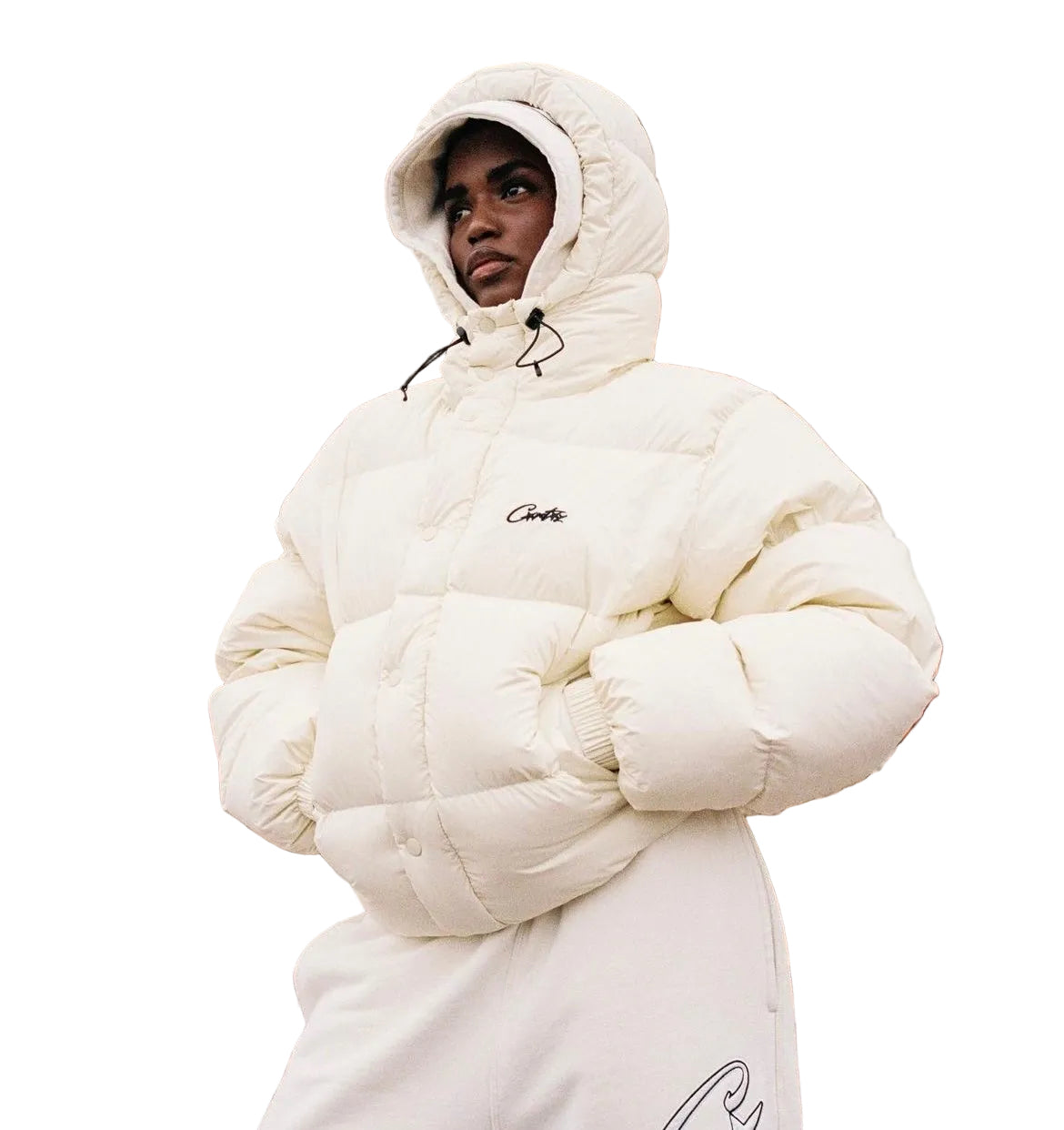Corteiz Bolo V2 Down Jacket (Natural)