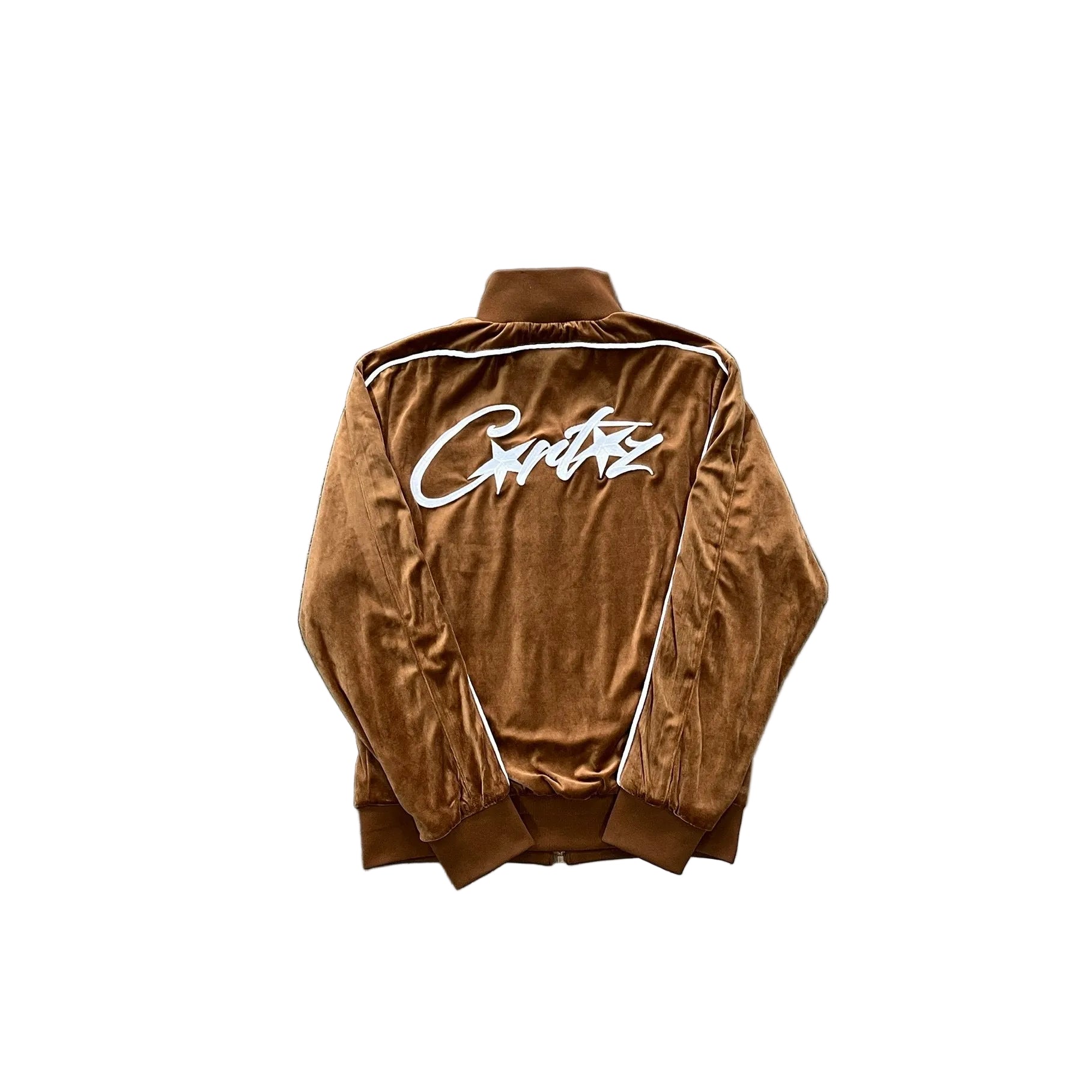 CORTEIZ VELOUR TRACKSUIT – BROWN (FULL SET)