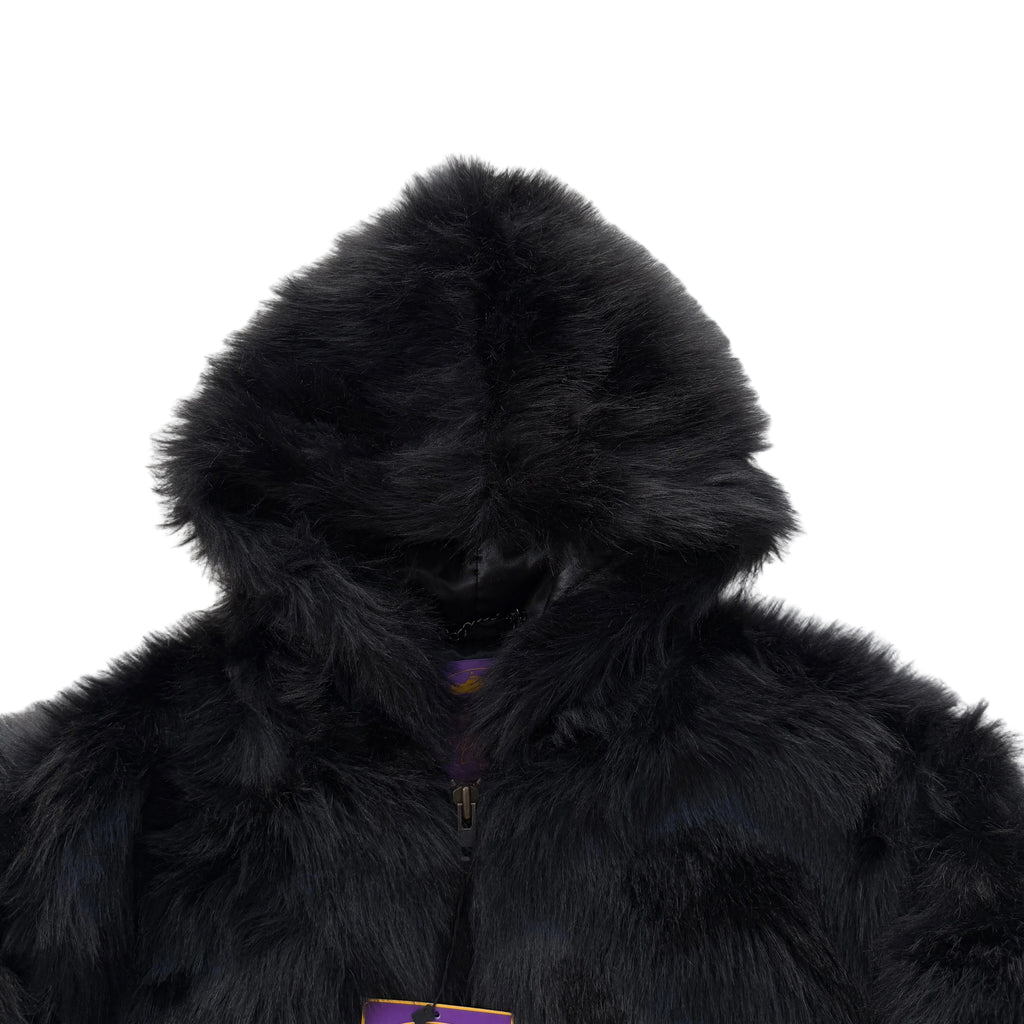CORTEIZ FAUX FUR HOODED JACKET