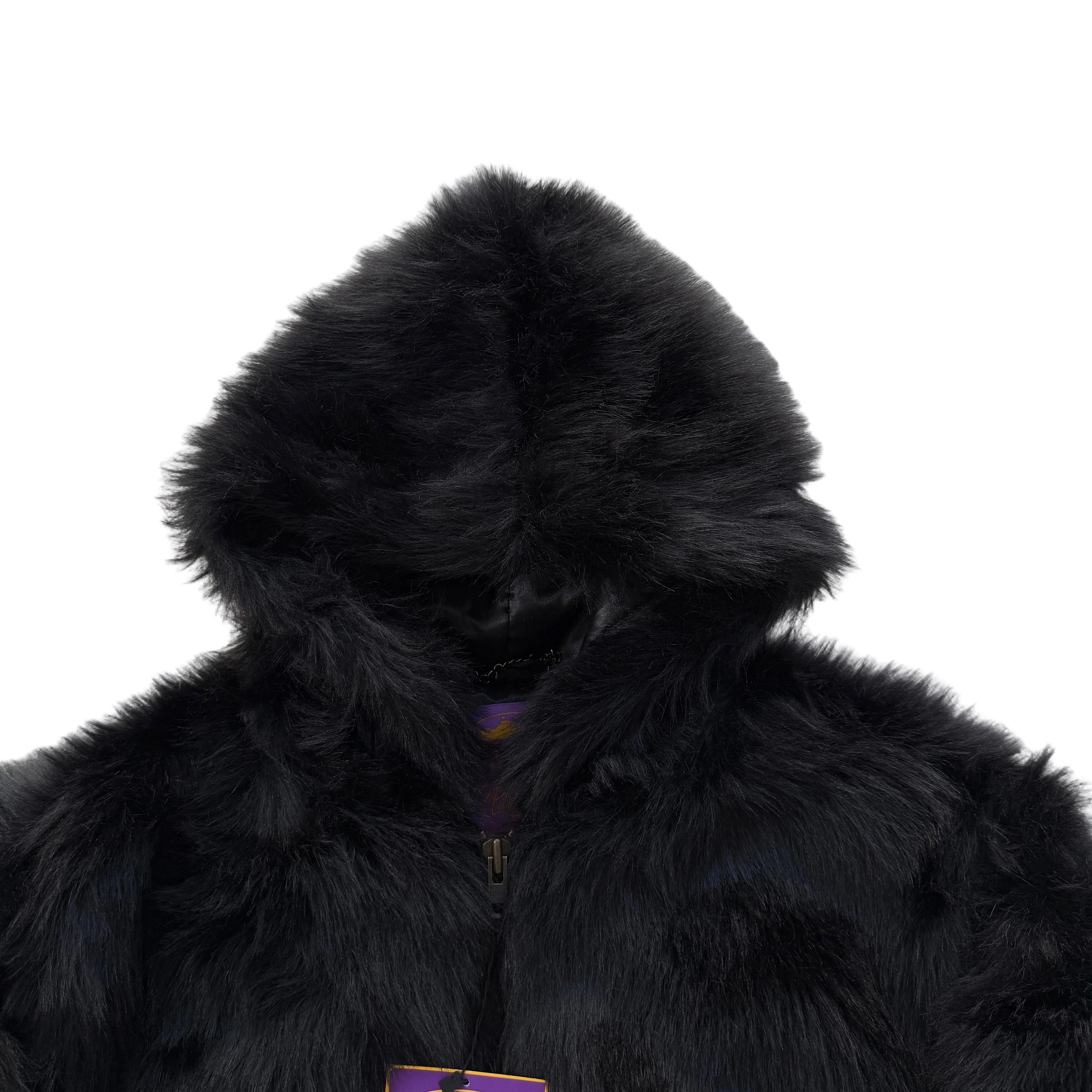 CORTEIZ FAUX FUR HOODED JACKET