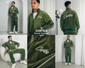 CORTEIZ VELOUR TRACKSUIT – GREEN (FULL SET)