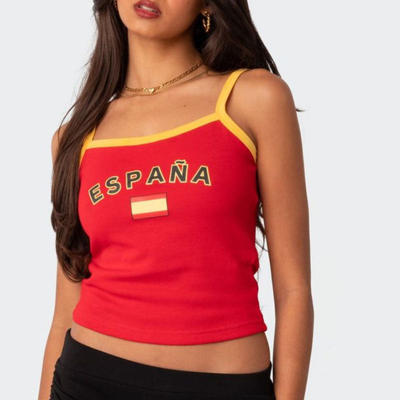 Retro Flag Crop Tee